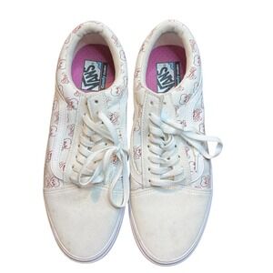 Vans Old Skool ComfyCush Shoes Mens Size 12 White Skull‎ Print Low Top Sneakers